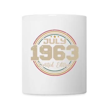 1963 Geburtstag Juli 1963 Geschenk Juli 1963 - Tasse - Weiß - Vorne
