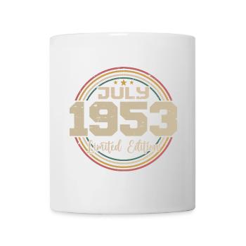 1953 Anniversaire Juillet 1953 Cadeau Juillet 1953 - Mug blanc - blanc - Devant