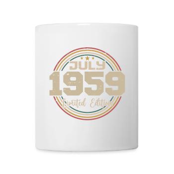 1959 Geburtstag Juli 1959 Geschenk Juli 1959 - Tasse - Weiß - Vorne