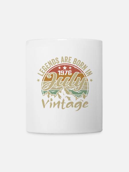 Jahrgang Juli 1976 Geburtstag Juli 1976 - Tasse - Weiß