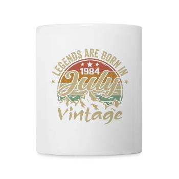 Jahrgang Juli 1984 Geburtstag Juli 1984 - Tasse - Weiß - Vorne