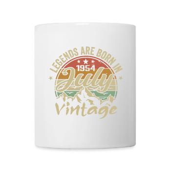 Jahrgang Juli 1954 Geburtstag Juli 1954 - Tasse - Weiß - Vorne