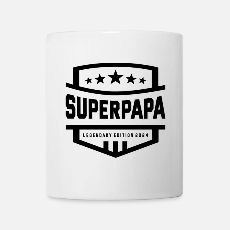 Superpapa - Mug blanc - blanc