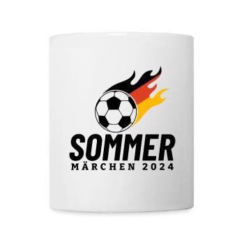 Sommermärchen 2024 Flamme Deutschland - Tasse - Weiß - Vorne