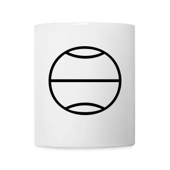Balle de tennis - Mug blanc - blanc - Devant