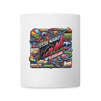 Trading meine Passion cooles Trading Design - Tasse - Weiß - Vorne