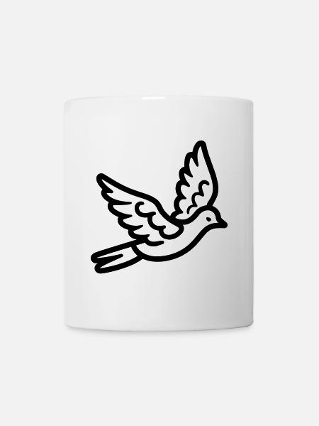 Taube - Tasse - Weiß