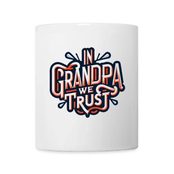 Opa vertrauen wir lieben unseren Opa - Tasse - Weiß - Vorne