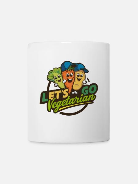 Gesund vegan vegetarisch leben Tierschutz - Tasse - Weiß