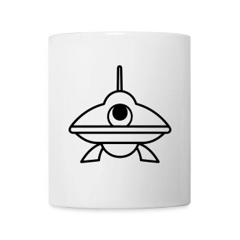 flying saucer - Mug - white - Front