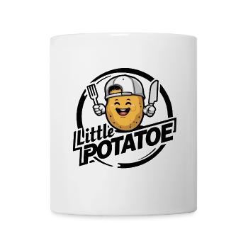 Funny Potato with Baseball Cap Vegan Vegetarian - Mug - white - Front