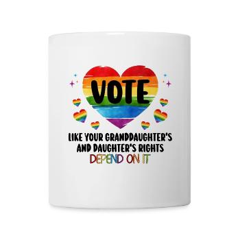 Oma Feminismus Tochter Kleines Mädchen Oma - Tasse - Weiß - Vorne