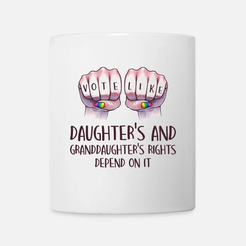 Oma Feminismus Kleines Mädchen Oma - Tasse - Weiß