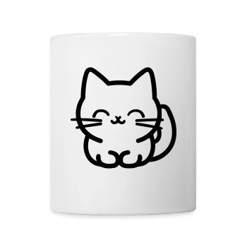 Katze - Tasse - Weiß - Vorne