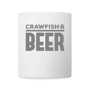 Crawfish & Beer – Maritimer Genussmoment - Tasse - Weiß - Vorne