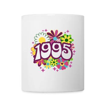 Retro Groovy Year 1995 Women 30 Years Birthday - Mug - white - Front