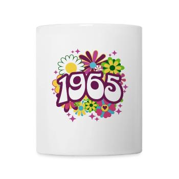 Retro Groovy Jahr 1965 Frauen 60 Jahre alt Geburtstag - Tasse - Weiß - Vorne