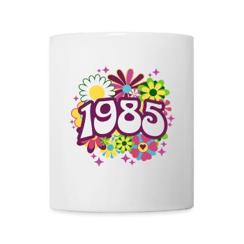 Retro Groovy Jahr 1985 Frauen 40 Jahre alter Geburtstag - Tasse - Weiß - Vorne