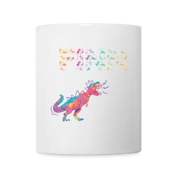 FINN - Schöner Jungen Name mit Dinosaurier - Tasse - Weiß - Vorne