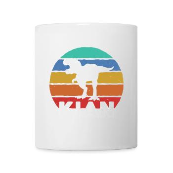 KIAN - Schöner Jungen Name mit Dinosaurier - Tasse - Weiß - Vorne