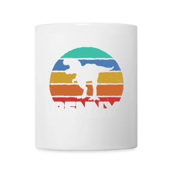 BENNY - Beautiful boy name with dinosaur - Mug - white - Front