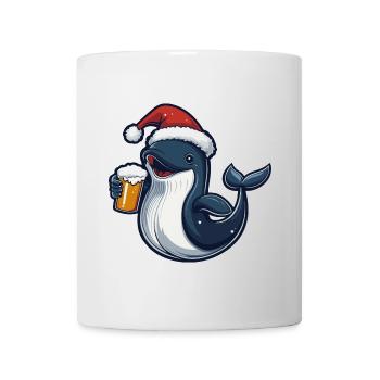 Wal Weihnachten Bier - Tasse - Weiß - Vorne