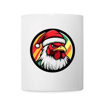 Coq Noël Animal - Mug blanc - blanc - Devant