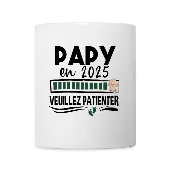 2025 Papy Grand-Père Retraite Cadeau Humour - Mug blanc - blanc - Devant