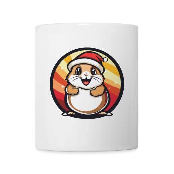 Hamster Christmas Animal - Mug - white - Front