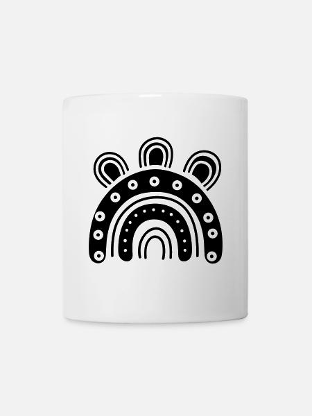 Regenbogen - Tasse - Weiß
