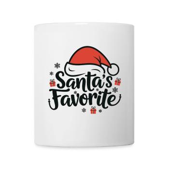 Le chapeau de Père Noël préféré du Père Noël - Mug blanc - blanc - Devant