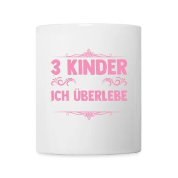 Mama Von 3 Kindern - Tasse - Weiß - Vorne