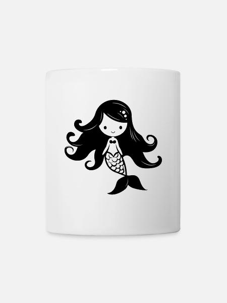 Meerjungfrau - Tasse - Weiß