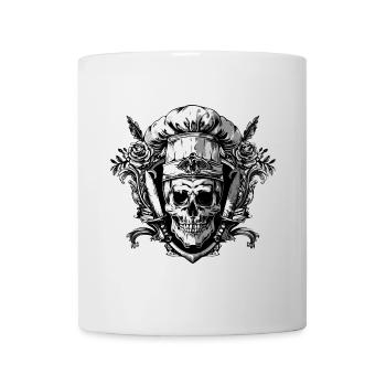 Koch Skull Skeleton Chef Crest - Mug - white - Front