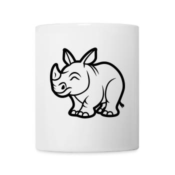 Nashorn - Tasse - Weiß - Vorne