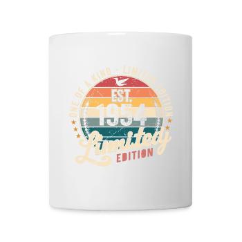 Geburtstagsgeschenk 1954 Jahrgang 1954 Retro 1954 - Tasse - Weiß - Vorne