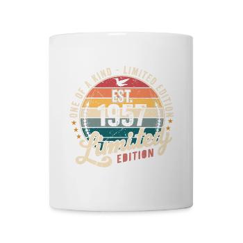 Cadeau d’anniversaire 1957 Millésime 1957 Rétro 1957 - Mug blanc - blanc - Devant