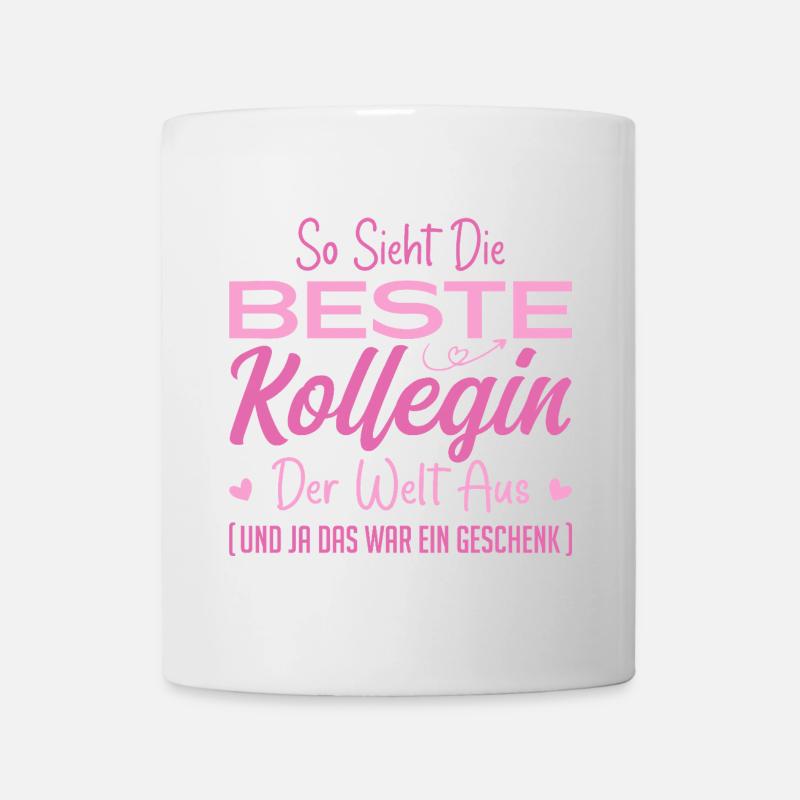 Arbeitskollegin Geschenkidee Beste Kollegin - Tasse - Weiß