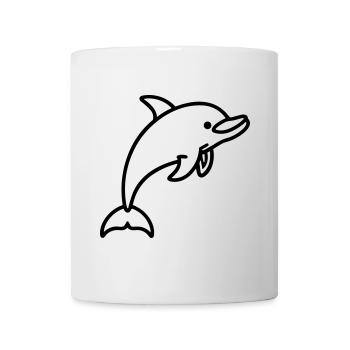 Delfin - Tasse - Weiß - Vorne