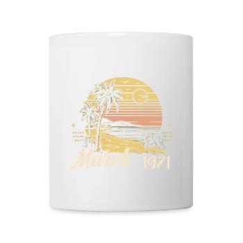 Birthday March 1971 - 54th birthday - March 1971 - Mug - white - Front
