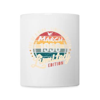 Cadeau d’anniversaire 69, né en mars 1956 - Mug blanc - blanc - Devant