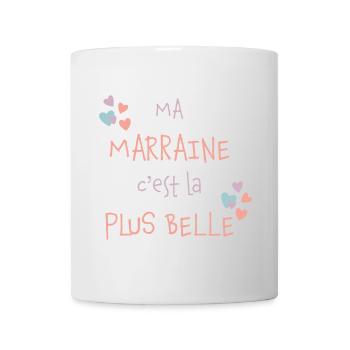 Ma marraine c'est la plus belle - Mug blanc - blanc - Devant