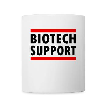 biotech support - Tasse - Weiß - Vorne