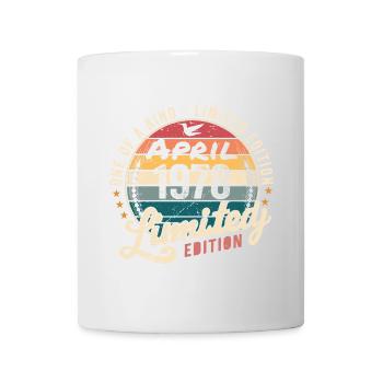 April 1978 Jahrgang Vintage Geburtstag April 1978 - Tasse - Weiß - Vorne