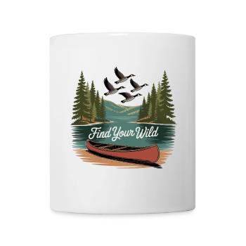 Find Your Wild – Canoe Adventure - Tasse - Weiß - Vorne