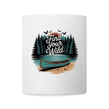 Find Your Wild – Canoe Adventure - Tasse - Weiß - Vorne