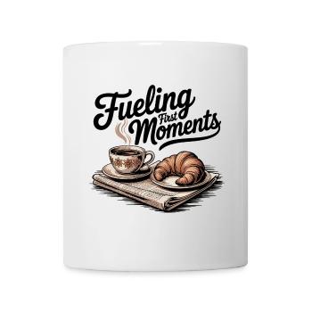 Fueling First Moments – Coffee & Croissant - Mug - white - Front