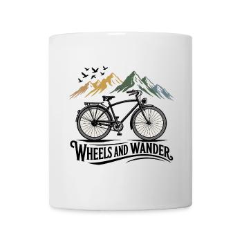 Wheels & Wander – Bergabenteuer - Tasse - Weiß - Vorne