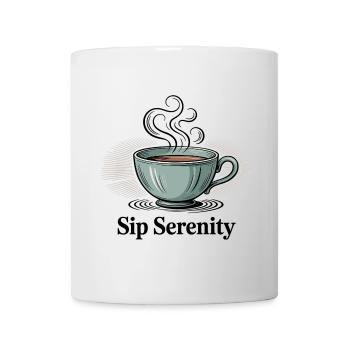 Sip Serenity – Sanfter Morgenzauber - Tasse - Weiß - Vorne