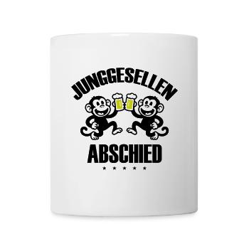 Junggesellenabschied Party Affen - Tasse - Weiß - Vorne